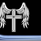 Winged Cross M424 6 inch Sticker decal angel wings religious spiritual Winged Cross M424 6 inch Sticker decal angel wings religious spiritual