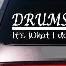 Drums sticker decal *E296* drum sticks bass drum snare symbol high hat pedal