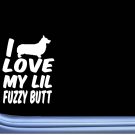 Fuzzy Butt Corgi M359 8 inch Sticker Decal Dog pembroke