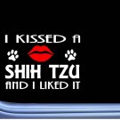 Shih Tzu kissed L854 8" dog window decal sticker