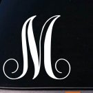 LETTER M 6" monogram sticker decal truck car window teach craft initials *D784* LETTER M 6" monogram sticker decal truck car window teach craft initials *D784*