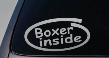 Boxer Decal Sticker Car Window 6"