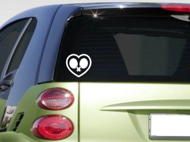 Heart Ping Pong *F375* sticker decal paddle table tennis balls