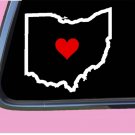 Ohio State with Red Heart TP 340 vinyl 6" Decal Sticker Ohio State with Red Heart TP 340 vinyl 6" Decal Sticker