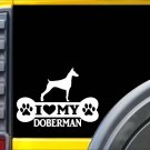 Doberman Pinscher Bone L016 8 inch Sticker  rescue dog decal