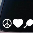 Peace love Ping Pong sticker *H78* 8" vinyl paddle table tennis Peace love Ping Pong sticker *H78* 8" vinyl paddle table tennis