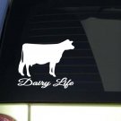 Dairy Cow Life *I908* 6x6 inch Sticker cow heartbeat decal