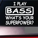 Bass 8" sticker decal *G354* guitar strings tuner electric upright orchestra