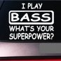 Bass 8" sticker decal *G354* guitar strings tuner electric upright orchestra