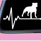 Pitbull Uncropped Lifeline TP 225 vinyl 8" Decal Sticker dog rescue lover