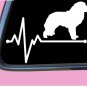 Great Pyrenees Lifeline TP 248 vinyl 8" Decal Sticker goat sheep flock guard dog