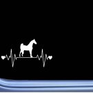 Morgan Lifeline Sticker L744 8 inch Horse rescue Heartbeat decal