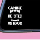 Canine on Board TP 592 8" Decal Sticker malinois german shepherd k9 Canine on Board TP 592 8" Decal Sticker malinois german shepherd k9