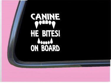 Canine on Board TP 592 8" Decal Sticker malinois german shepherd k9