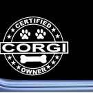 Certified Corgi L285 Dog Sticker 6" decal
