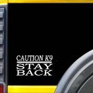 Caution K9 Stay Back Sticker k213 6 inch Malinois German Shepherd dog decal
