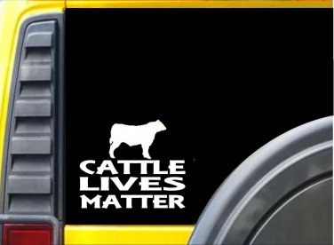 Beef Cattle Lives Matter Sticker k138 6 inch bull decal