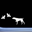German Shorthair Pointer 2 Quail L448 8 inch shorthaired dog decal