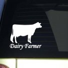 Dairy Farmer *I909* 6x6 inch Sticker cow decal