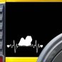 Maltese Lifeline K984 8 inch Sticker dog heartbeat decal