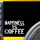 Happiness is Coffee K302 8 inch decal Java sticker Happiness is Coffee K302 8 inch decal Java sticker