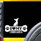 Chihuahua Bone L077 8 inch Sticker chihuahua dog decal