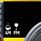 AM PM Coffee Wine Sticker L166 8 inch java coffee beans decal AM PM Coffee Wine Sticker L166 8 inch java coffee beans decal