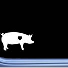 Pig Lil Heart J753 6 inch Sticker decal hog piglet
