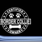 Certified Border Collie L264 Dog Sticker 6" decal