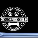 Certified Goldendoodle L311 Dog Sticker 6" decal