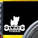Yorkie Bone Sticker L097 8 inch yorkshire terrier decal