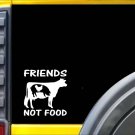 Friends Not Food Sticker k580 6 inch vegan decal