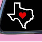 Texas State with Red Heart TP 333 vinyl 6" Decal Sticker Texas State with Red Heart TP 333 vinyl 6" Decal Sticker