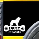 Great Pyrenees Bone Sticker L088 8 inch dog decal