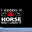 Horse Kissed L942 8" window decal sticker