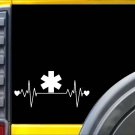 EMT Lifeline K271 8 Inch ambulance heartbeat sticker decal