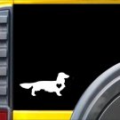 Longhair Dachshund little Heart Decal 6" wide StickerJ617