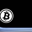 Bitcoin Symbol L688 6 inch Sticker cryptocurrency decal