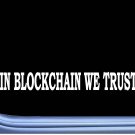 In BlockChain We Trust L693 8" Sticker hold cryptocurrency bitcoin decal
