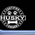 Certified Husky L272 Dog Sticker 6" decal