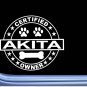 Certified Akita L336 Dog Sticker 6" decal