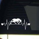 Chupacabra lifeline heartbeat Sticker k208 8 inch monster decal