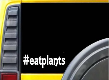 Eat Plants K560 8 inch Sticker vegan decal