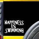 Happiness is Swimming K296 8 inch decal swim sticker