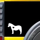 Mini Horse lil heart Decal Miniature Horse Sticker *J472*