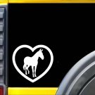 Mule Heart K438 6 inch Sticker heartbeat decal
