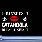 Catahoula Kissed L920 8" dog window decal sticker