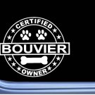 Certified Bouvier des Flandres L249 Dog Sticker 6" decal