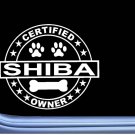 Certified Shiba Inu L307 Dog Sticker 6" decal