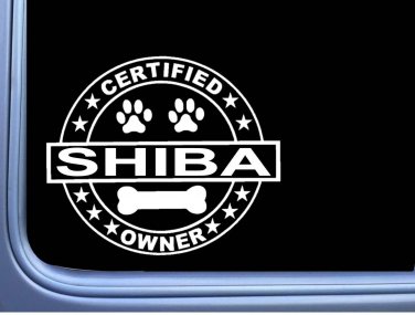 Certified Shiba Inu L307 Dog Sticker 6" decal